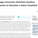 La Jolla Cosmetic Dentists Detail Minimally Invasive Treatments to Look Younger