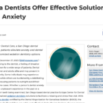 San Diego Cosmetic Dentists Provide Sedation Dentistry Options