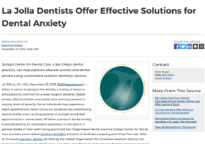 San Diego Cosmetic Dentists Provide Sedation Dentistry Options