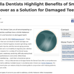 Scripps Center for Dental Care Outline How Smile Makeover Can Treat Damaged Teeth