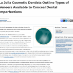 San Diego Cosmetic Dentists Offer Prepless, Composite, and Porcelain Veneers